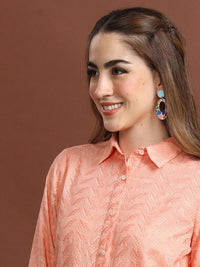 Vishudh Floral Embroidered Opaque Casual Shirt