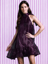 DressBerry Ruffled Net Drop-Waist Dress