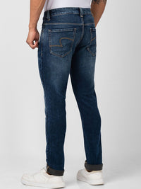 SPYKAR Men Slim Fit Low-Rise Heavy Fade Stretchable Jeans