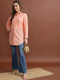 Vishudh Floral Embroidered Opaque Casual Shirt