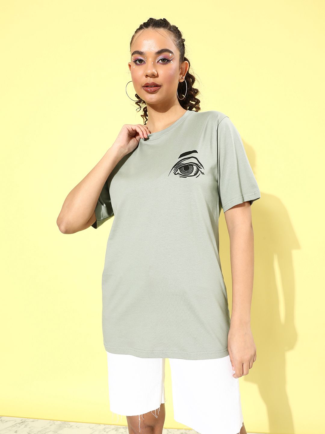 DILLINGER Women Graphic Printed Oversized T-shirt