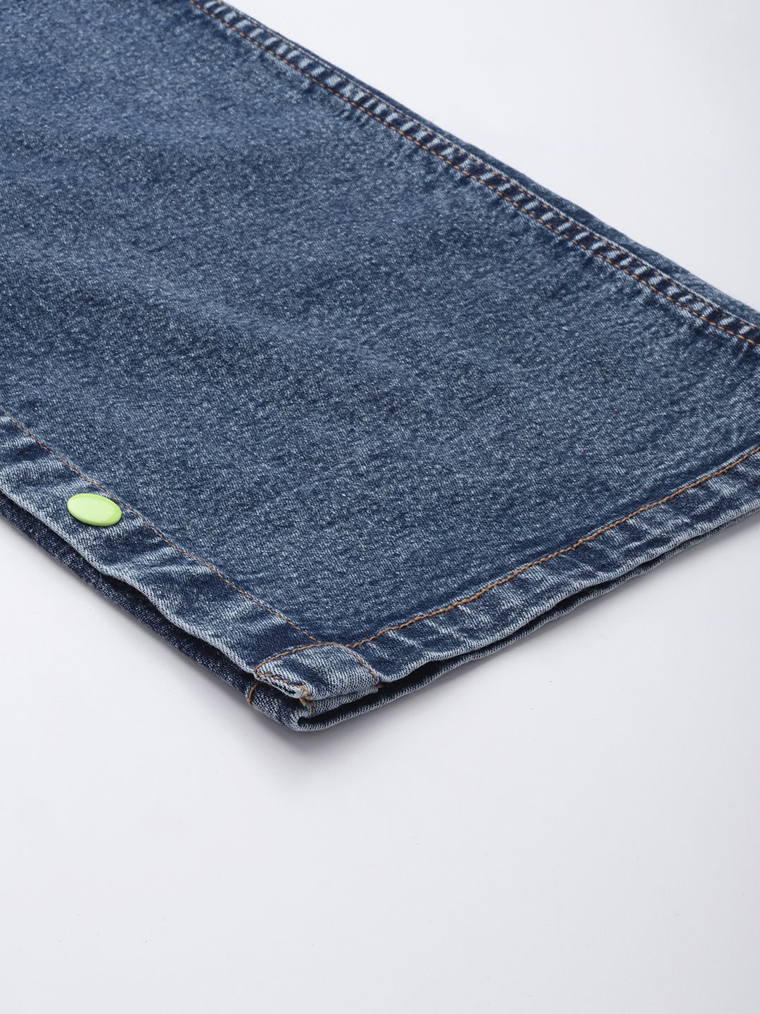 SASSAFRAS Women High-Rise Straight Fit Side Slit Jeans