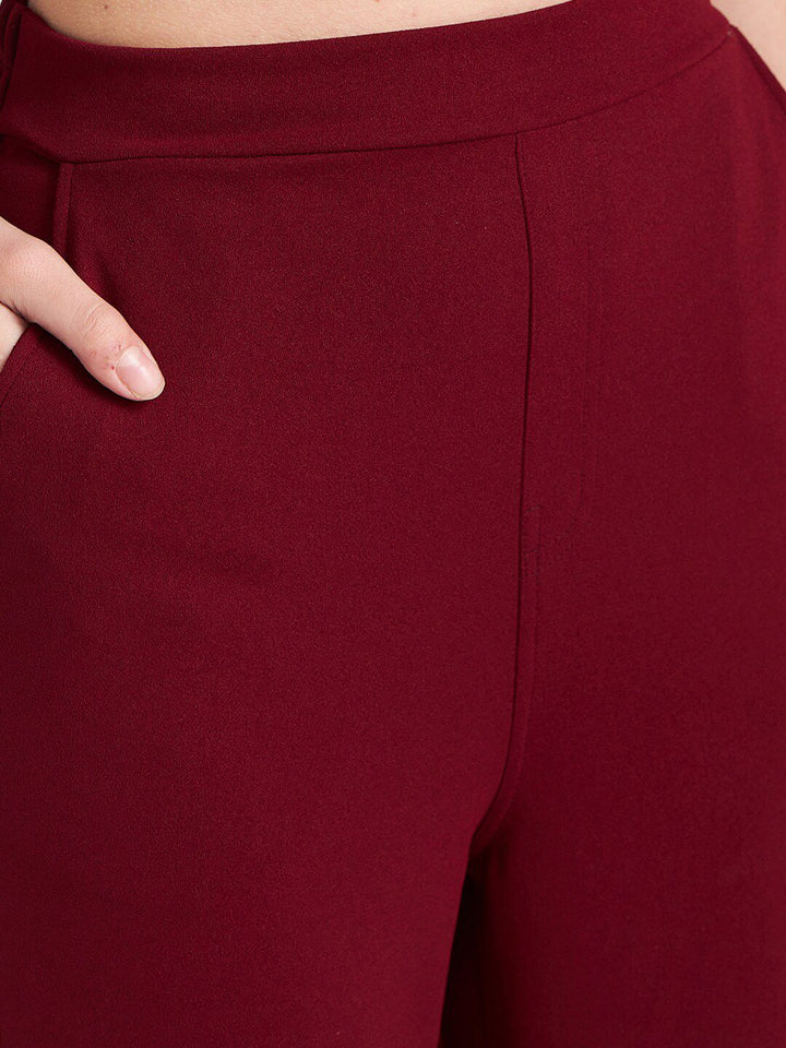 Athena V-Neck Crop Top With Trousers Co-Ords