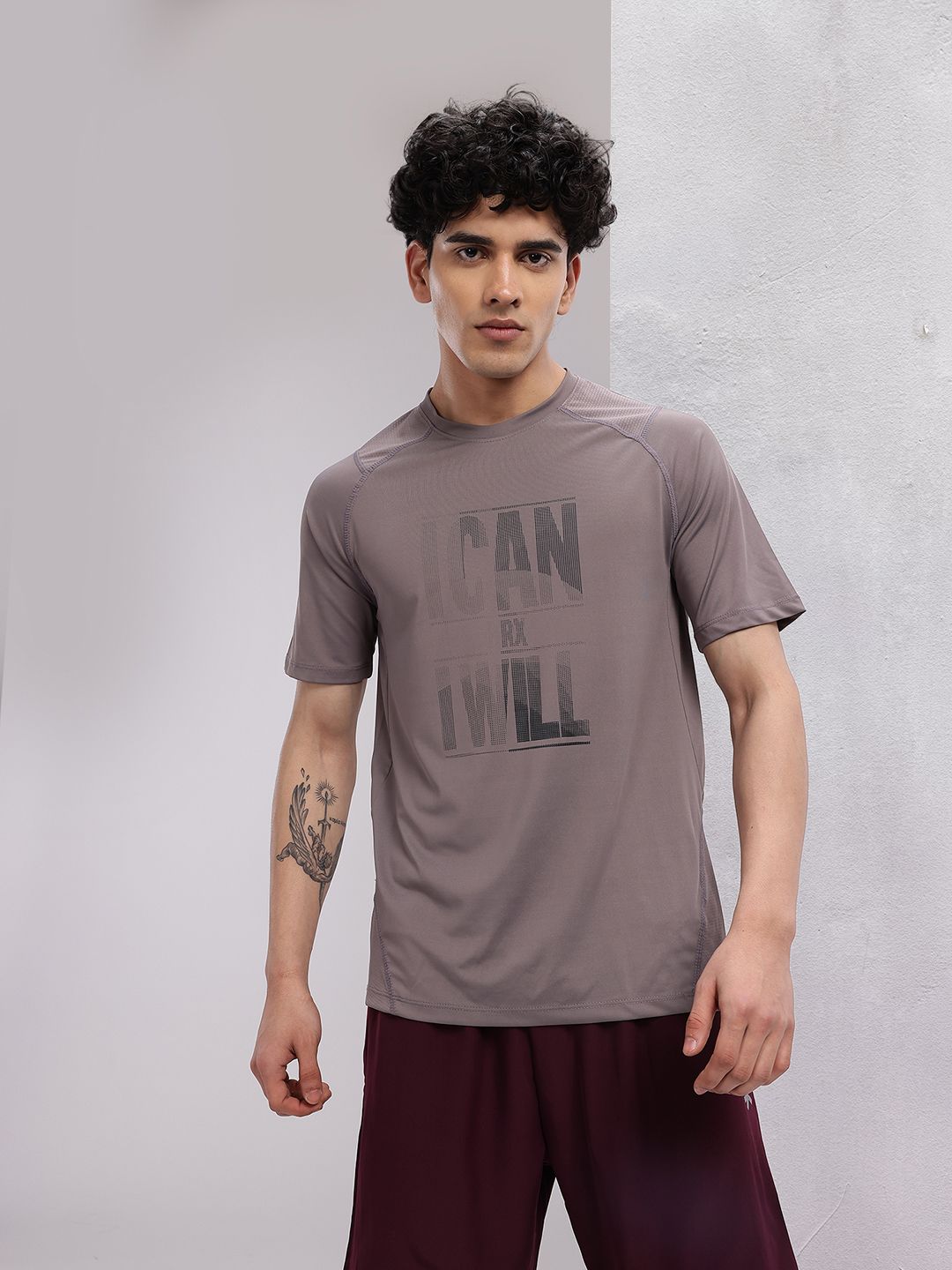 HRX by Hrithik Roshan Typography Printed Rapid-Dry Training T-shirt