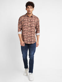 Being Human Slim Fit Floral Printed Casual Shirt