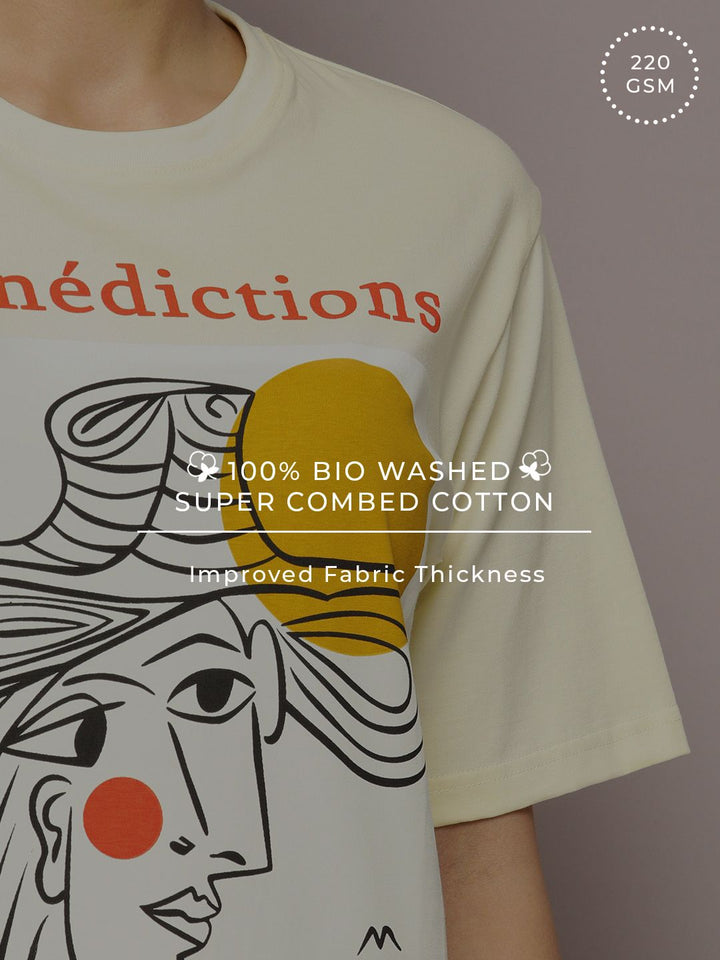 DILLINGER Graphic Printed Oversized Pure Cotton T-Shirt
