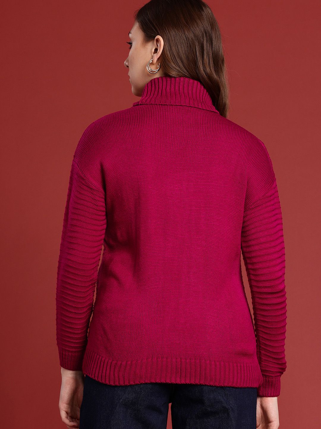 all about you Cable Knit Turtle Neck Pullover