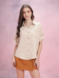 DressBerry Roll-Up Sleeve Oversize Shirt