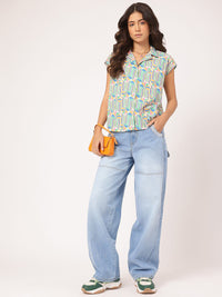 DressBerry Women Tailored Tides Baggy Fit Jeans