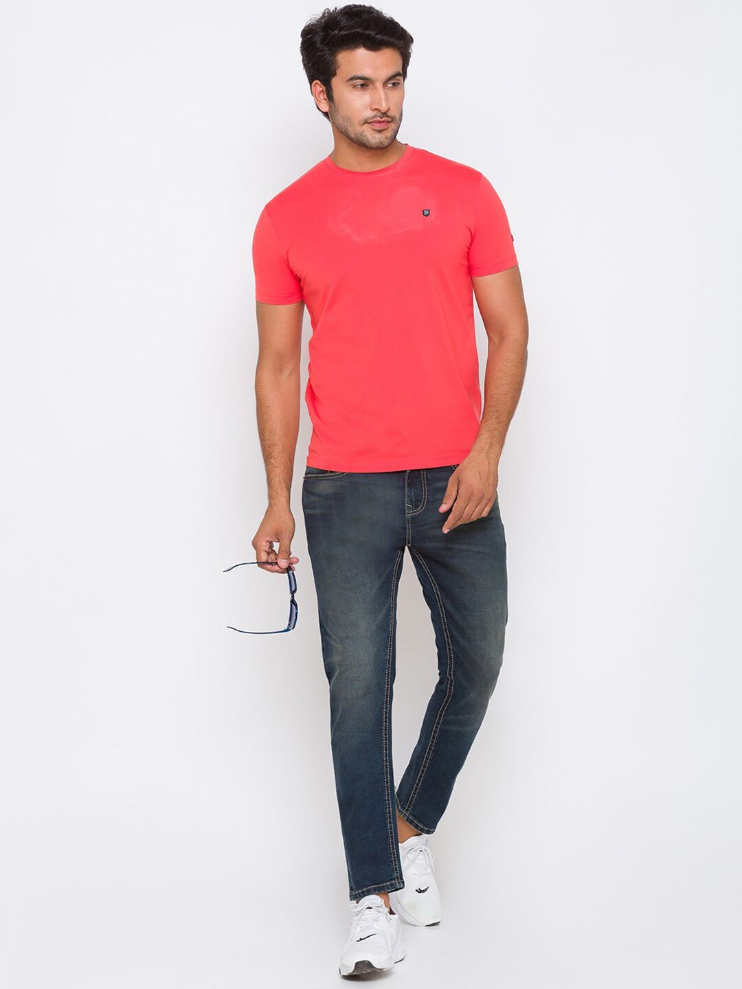 Being Human Men Peach-Coloured T-shirt