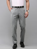 Park Avenue Men Textured Smart Slim Fit Formal Trousers