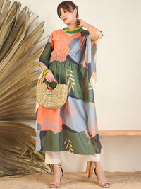 Indo Era Women Geometric Striped Anarkali Kurta