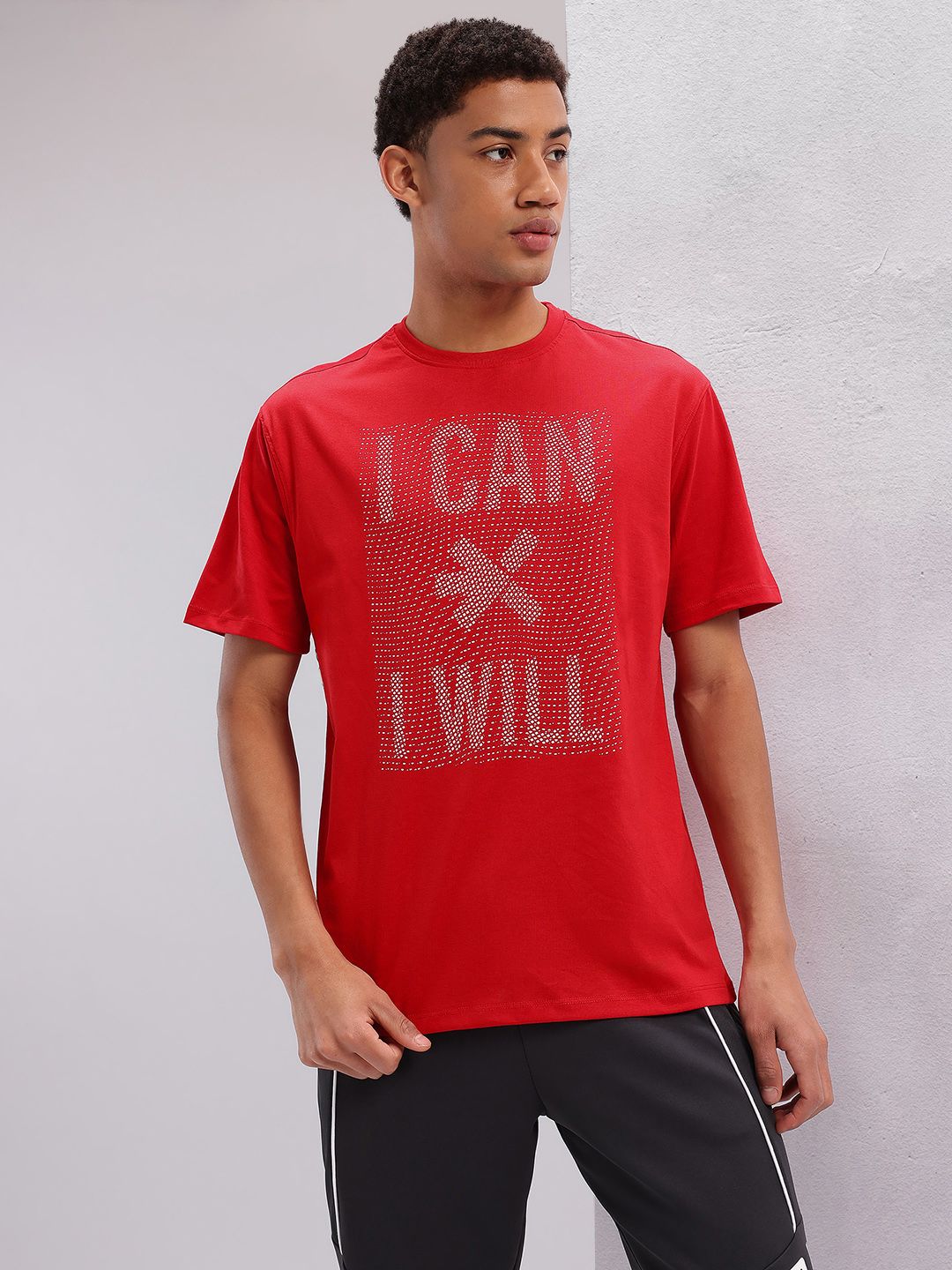 HRX by Hrithik Roshan Men Typography Printed Training T-shirt