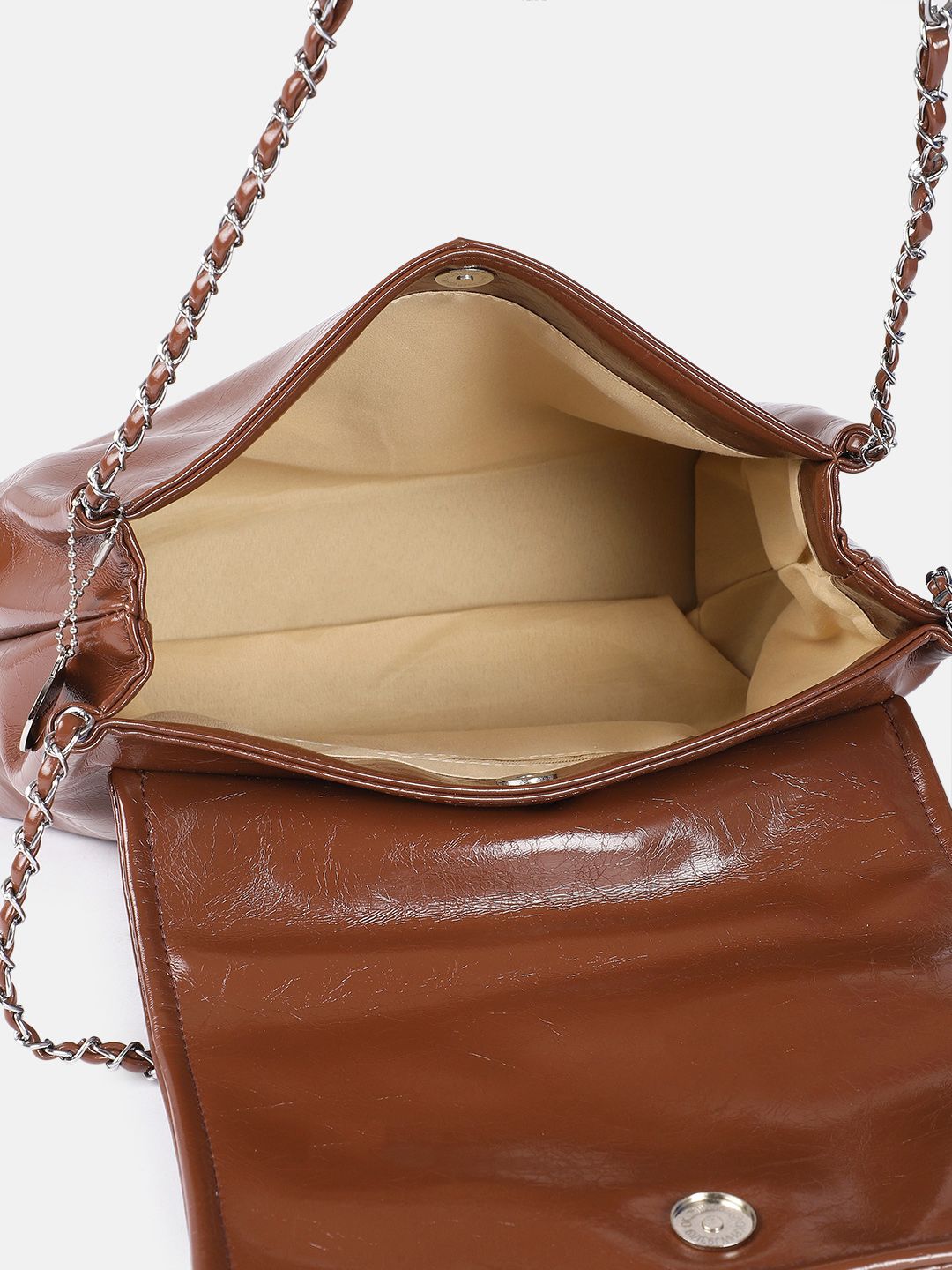 DressBerry Structured Shoulder Bag with Bow Detail