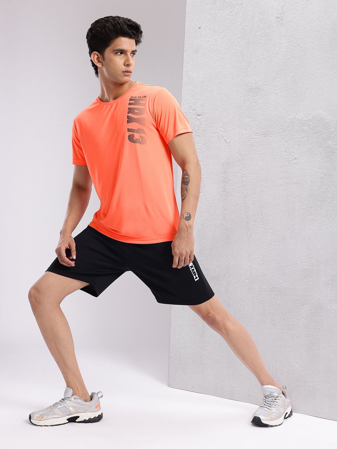 HRX by Hrithik Roshan Men Typography Printed Rapid-Dry Running T-shirt