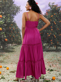 Tokyo Talkies Sleeveless Tiered Maxi Dress