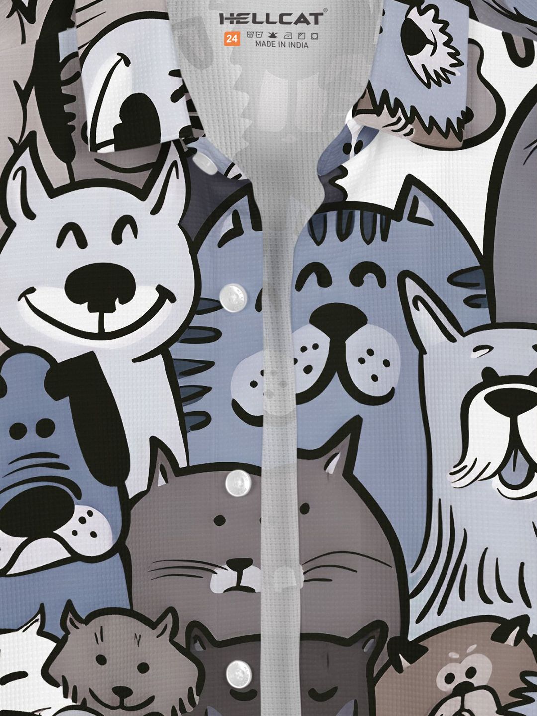 HELLCAT Boys Floral Opaque Printed Casual Shirt