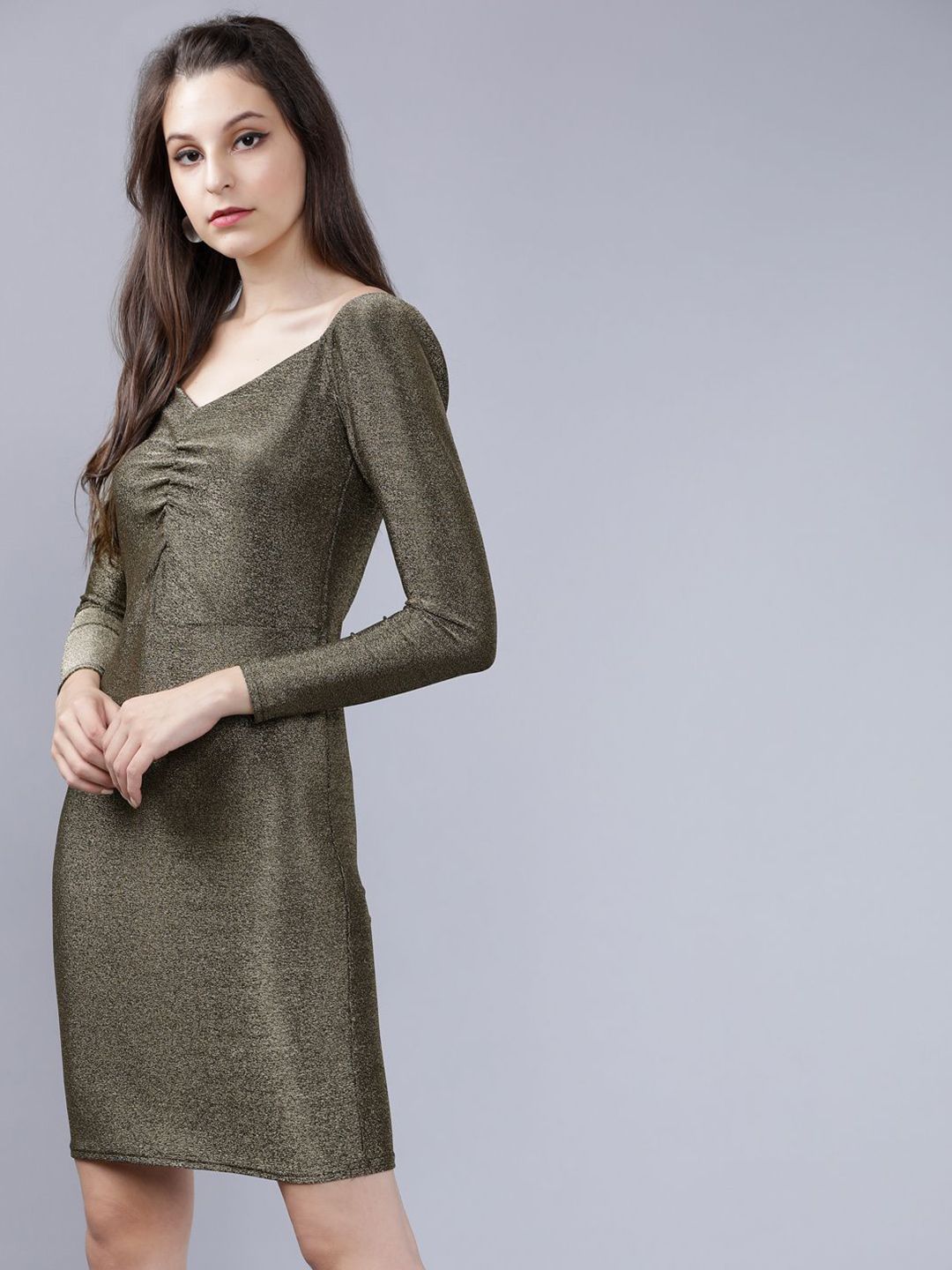 Tokyo Talkies Bodycon Shimmer Dress