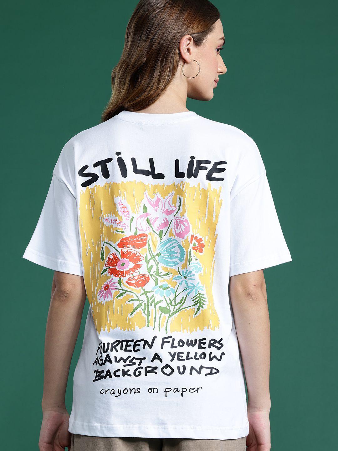 DressBerry Women Floral Printed Pure Cotton T-shirt