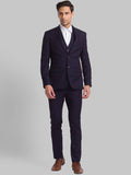 Park Avenue Men Checked Single-Breasted Super Slim-Fit 3-Piece Formal Suit