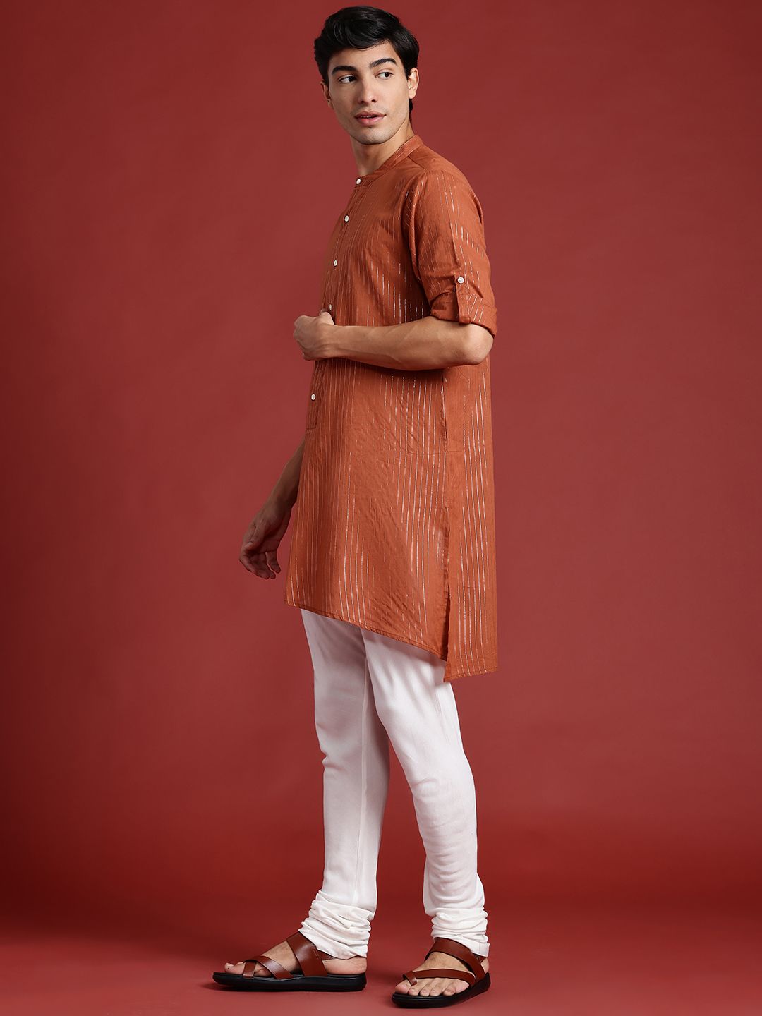 Anouk Lurex Detailed Kurta with Churidar