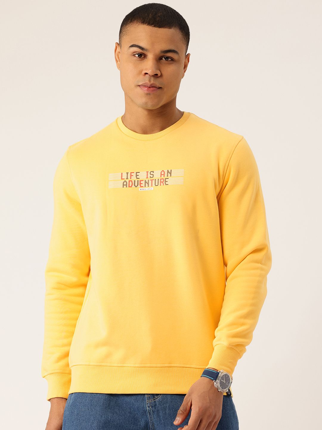 Monte Carlo Pure Cotton Printed Sweatshirt