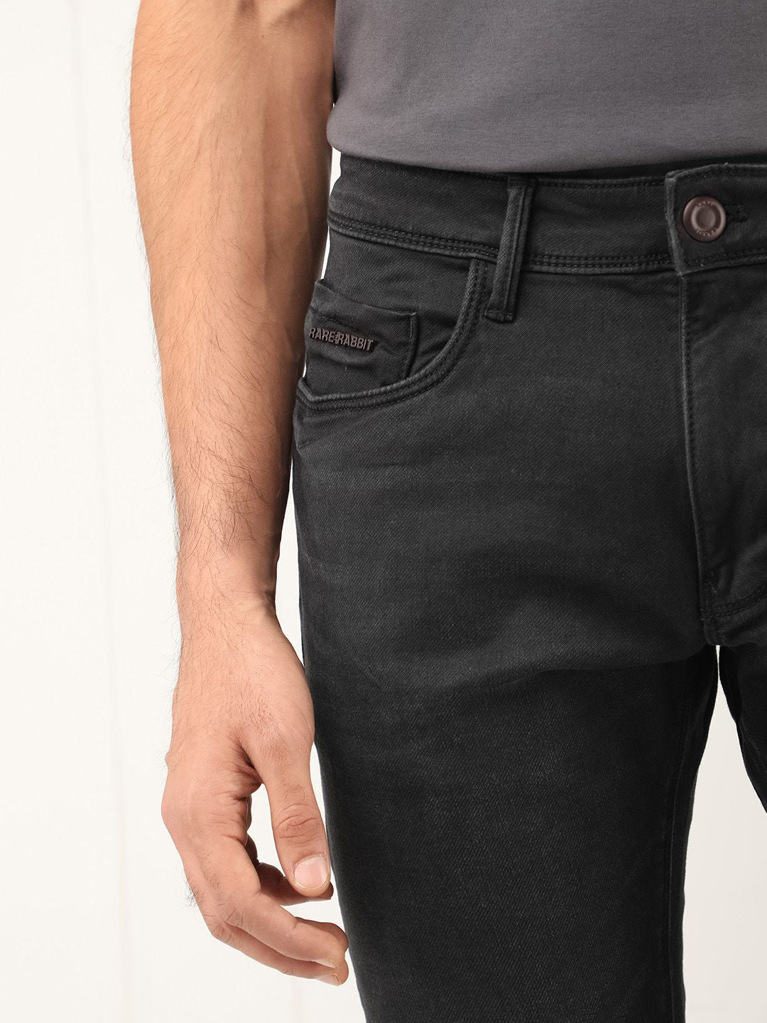 RARE RABBIT Men Riom Slim Fit Cotton Jeans