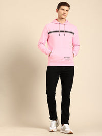 Being Human Striped Pure Cotton Hooded Sweatshirt