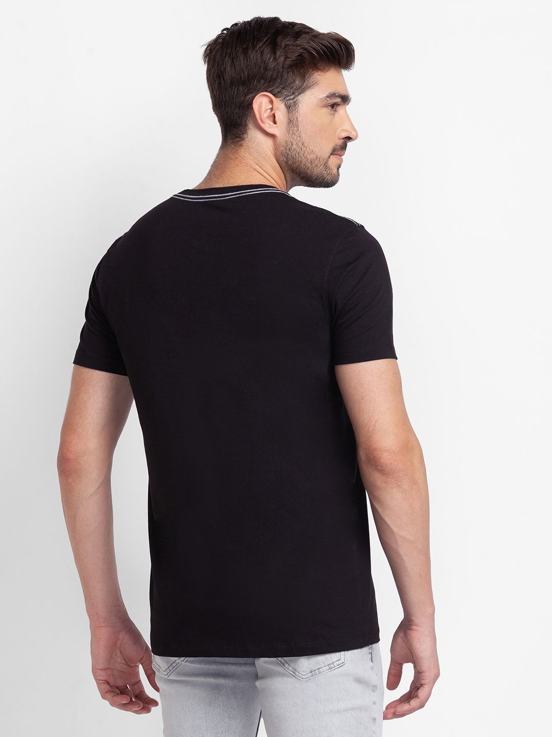 SPYKAR Graphic Printed Slim Fit Casual T-shirt