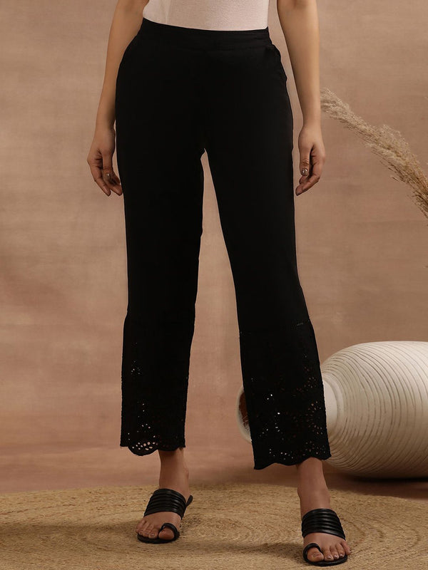 W Women Straight Fit Ethnic Trouser