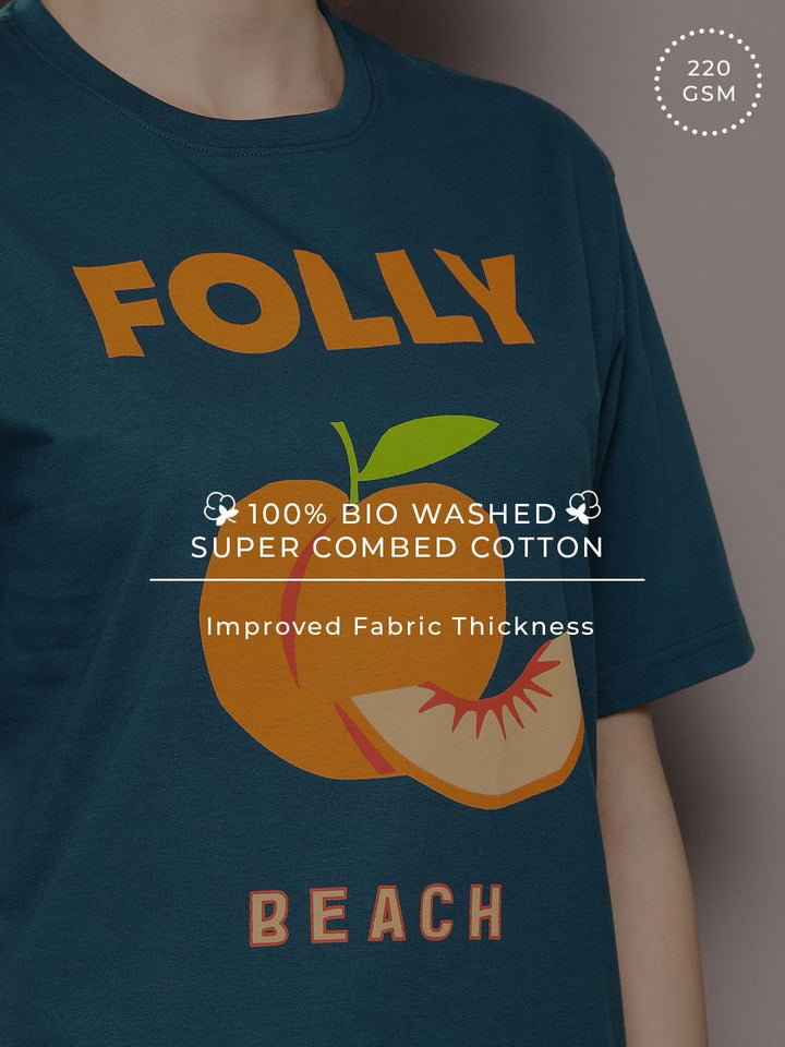 DILLINGER Graphic Printed Oversized Pure Cotton T-shirt