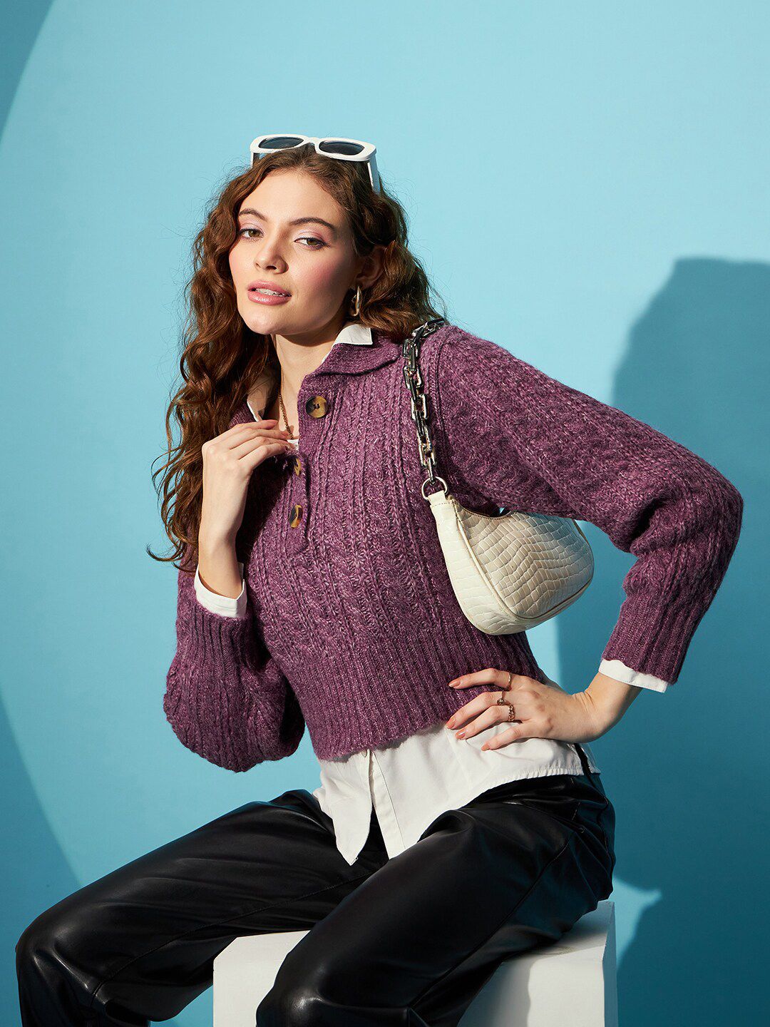 STREET 9 Self Designed Crop Pullover