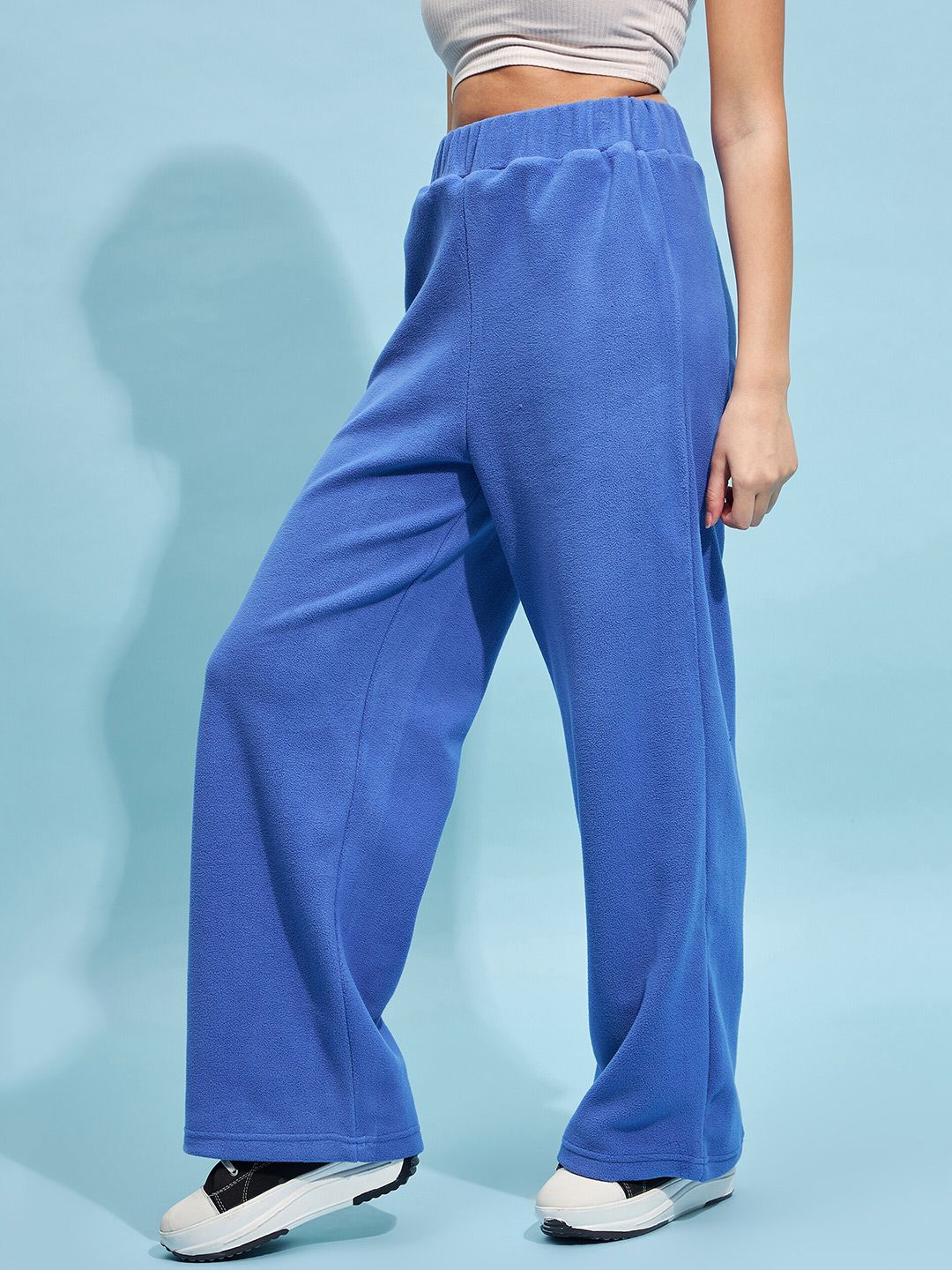 STREET 9 BASICS Women Relaxed Loose Fit Wide Leg Trousers