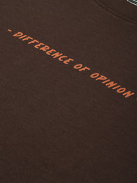 Difference of Opinion Men Typography Printed Pure Cotton Oversized T-shirt