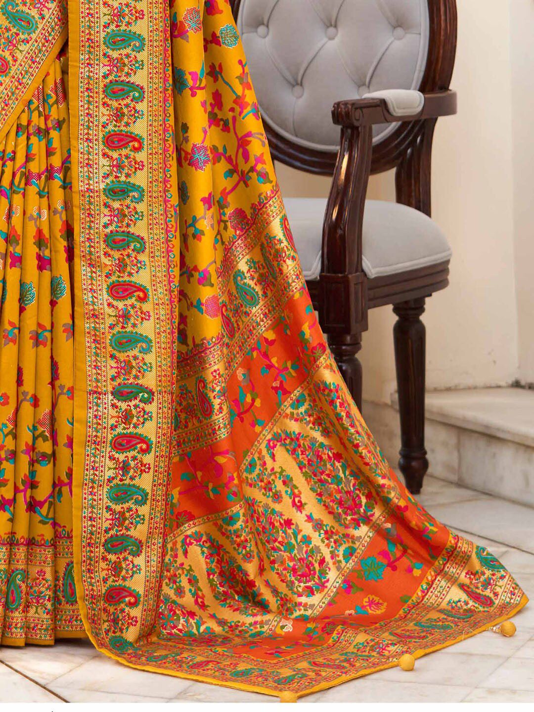 Saree mall Ethnic Motifs Printed Bagh Sarees