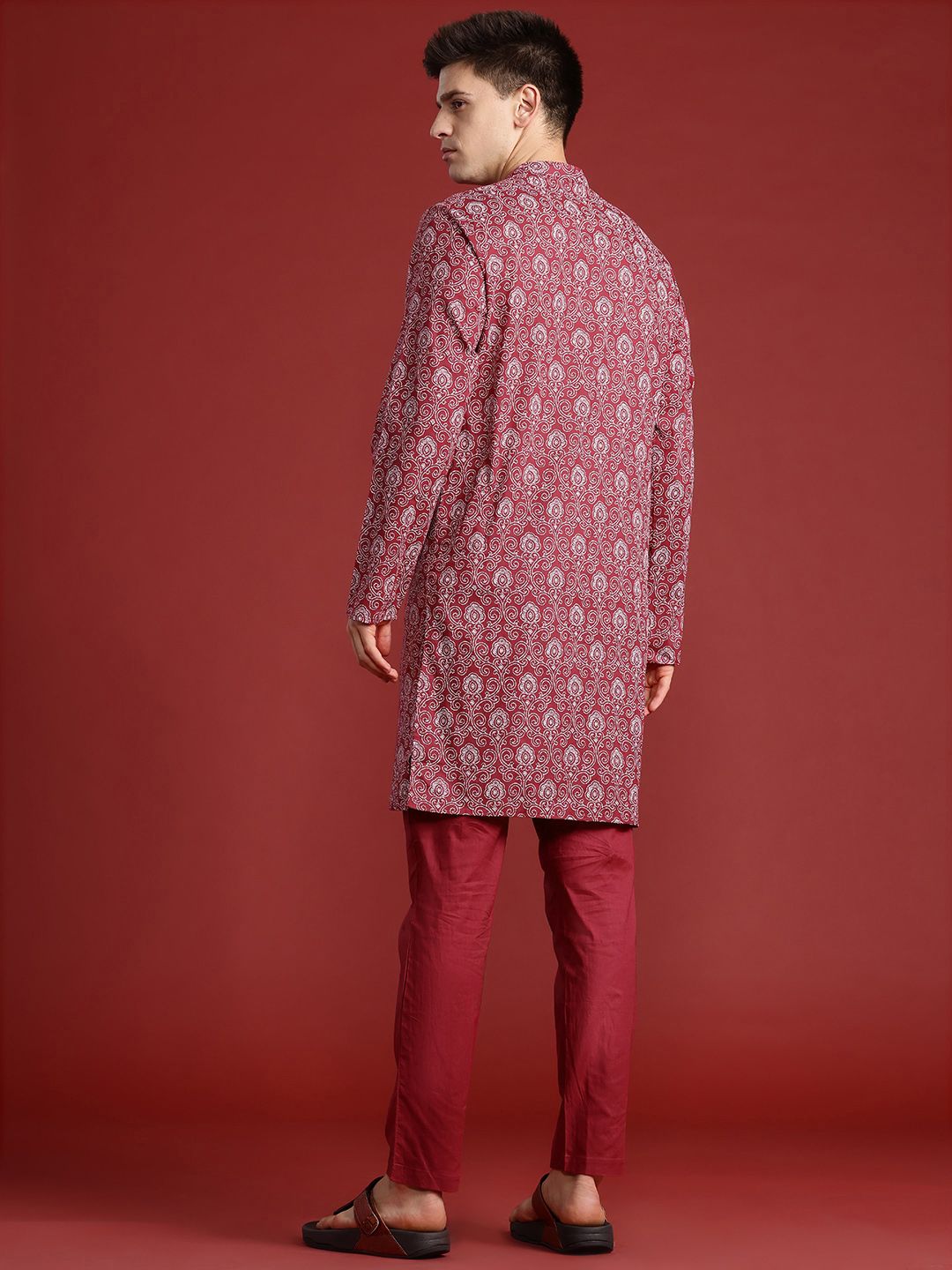 Anouk Printed Regular Pure Cotton Kurta with Trousers