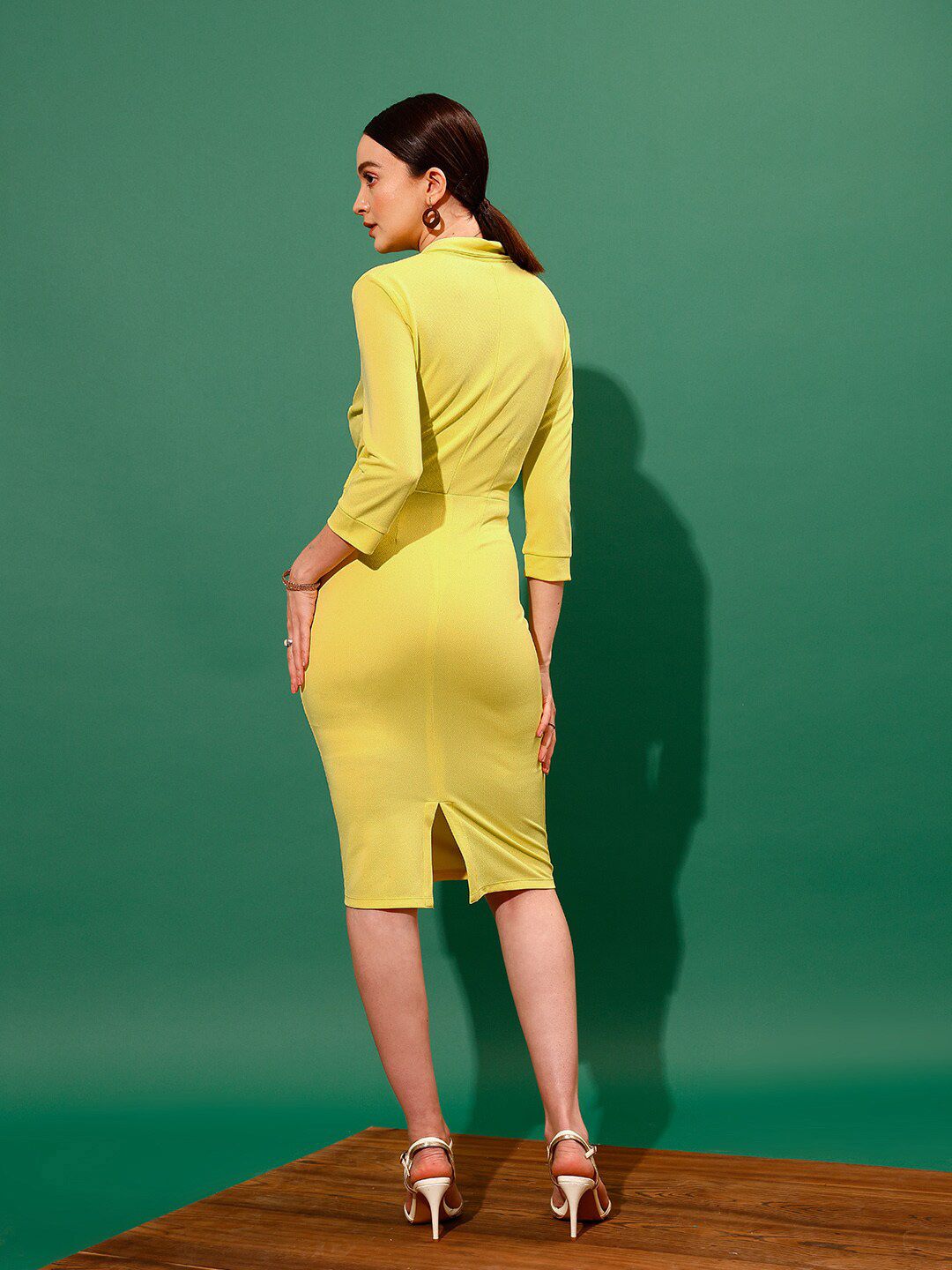 WORK IT by STREET 9 Lapel Collar Sheath Dress