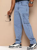 Bene Kleed Men Pure Cotton Straight Fit Cargo Style Jeans