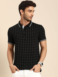 Being Human Pure Cotton Brand Logo Printed Polo Collar Casual T-shirt