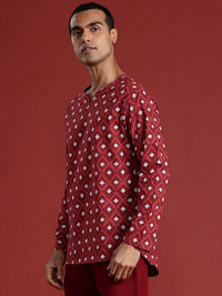 Anouk Pure Cotton Printed High-Low Kurta