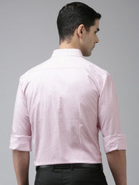 Park Avenue Pure Cotton Self Striped Slim Fit Formal Shirt