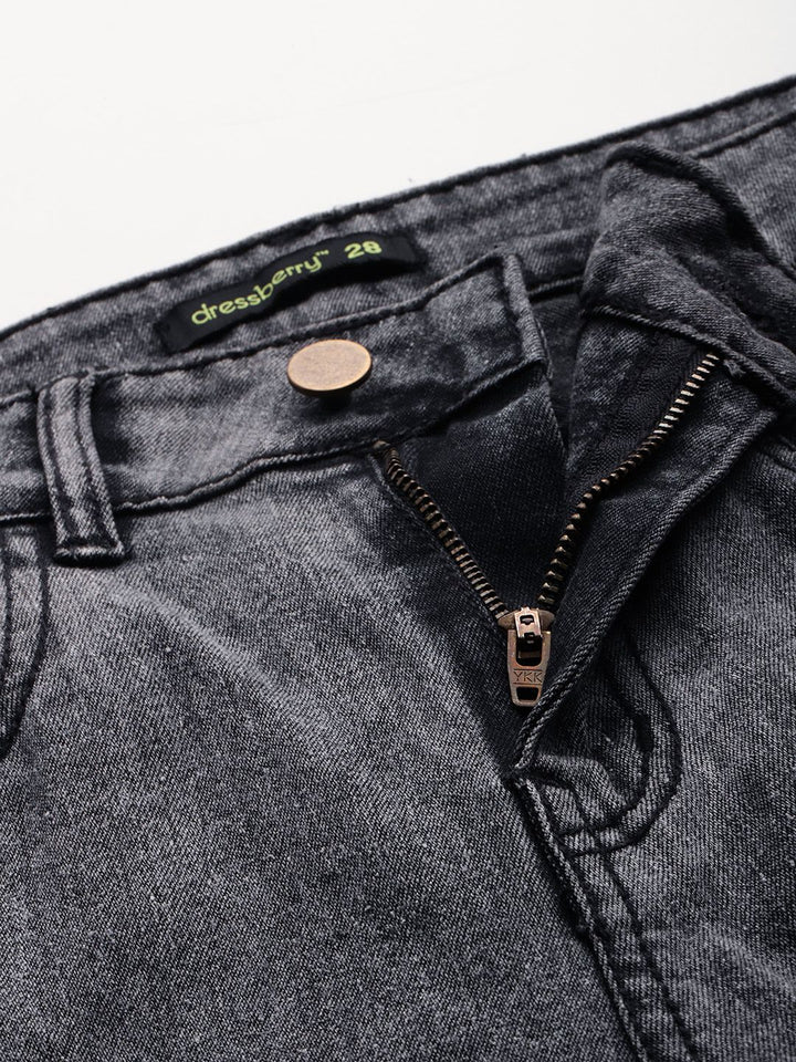 DressBerry Women Boyfriend Fit Mildly Distressed Light Fade Stretchable Jeans