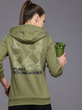 HRX by Hrithik Roshan Printed Hooded Outdoor Sweatshirt