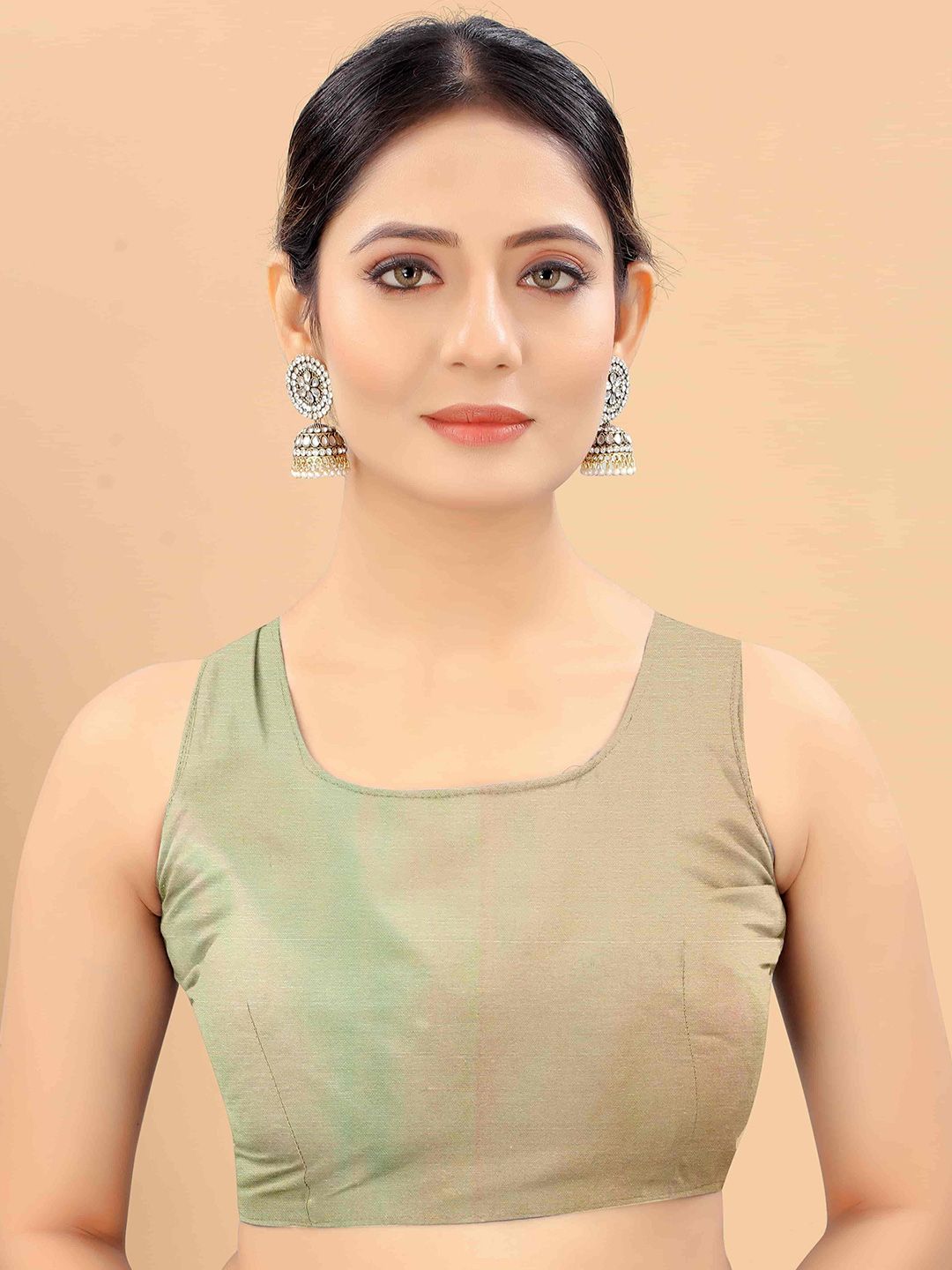 Silk Land Orange & Blue Zari Art Silk Arani Saree