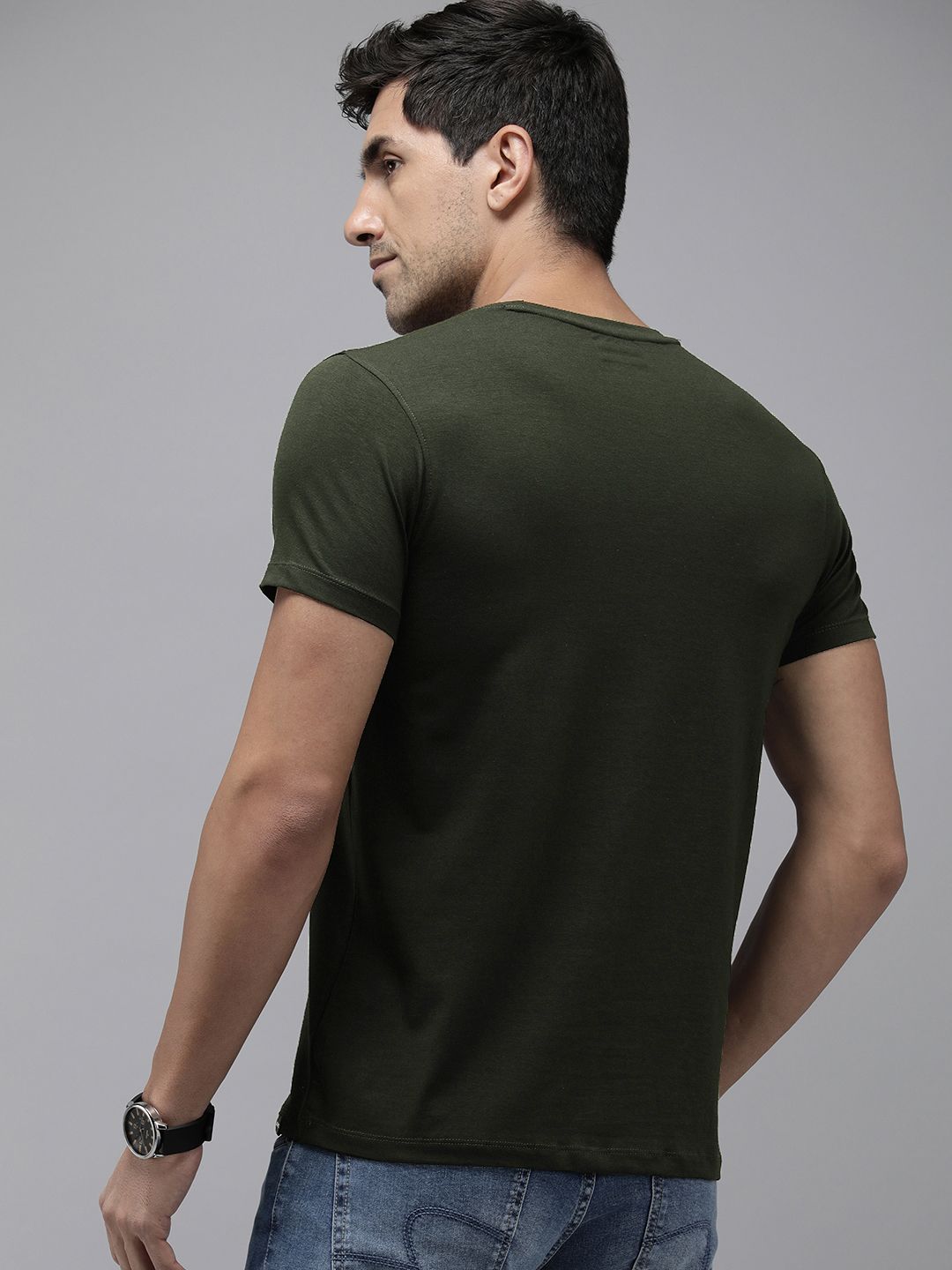 SPYKAR Graphic Printed Slim Fit T-shirt