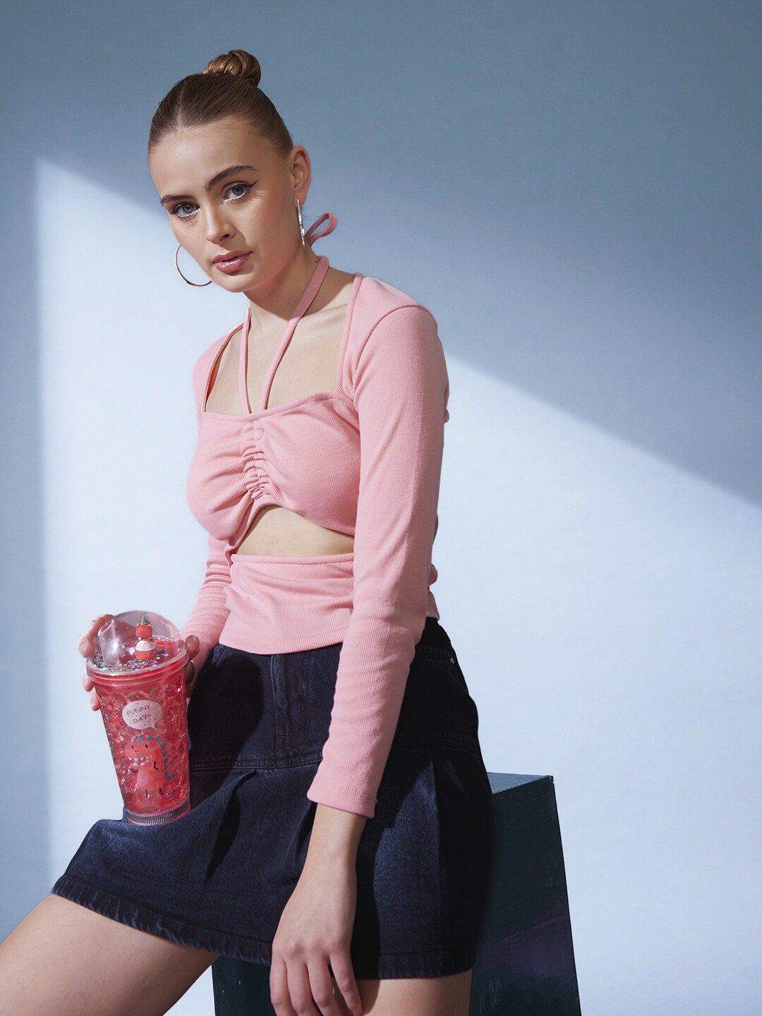 STREET 9 Sweetheart Neck Cut out Top