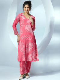 Libas Printed Tunic With Palazzos Co-Ords