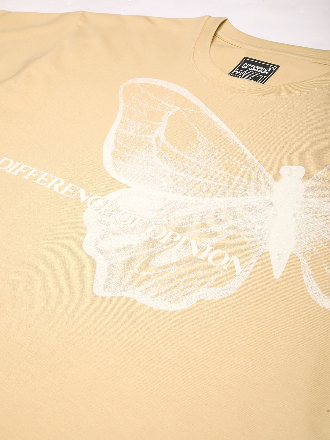 Difference Of Opinion Men Short Sleeve Oversized Crew Neck Printed Tshirt