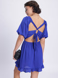 DressBerry Cut-Out Queen Smocked A-Line Dress