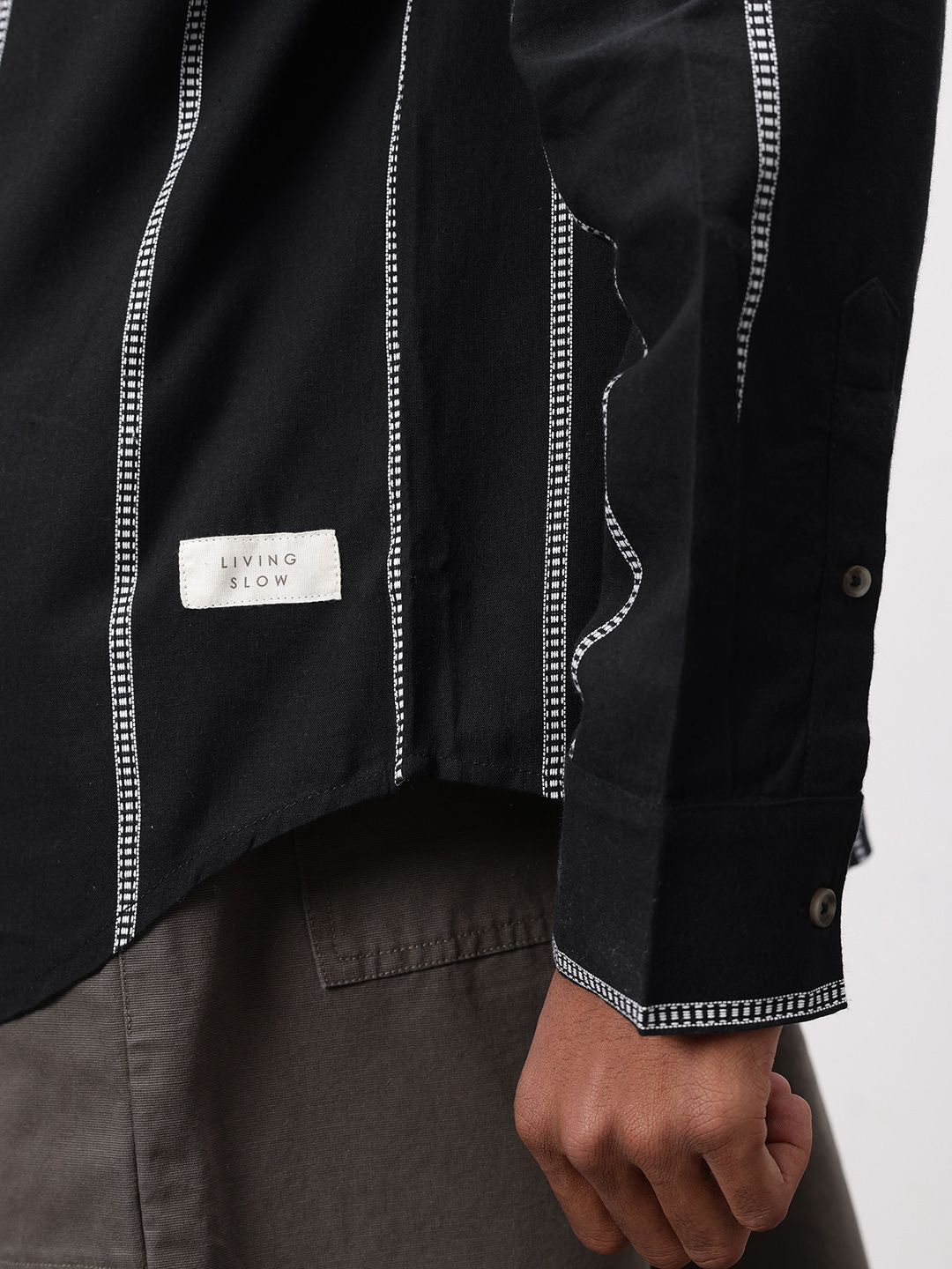 ether 365 Essentials Pure Cotton Striped Casual Shirt